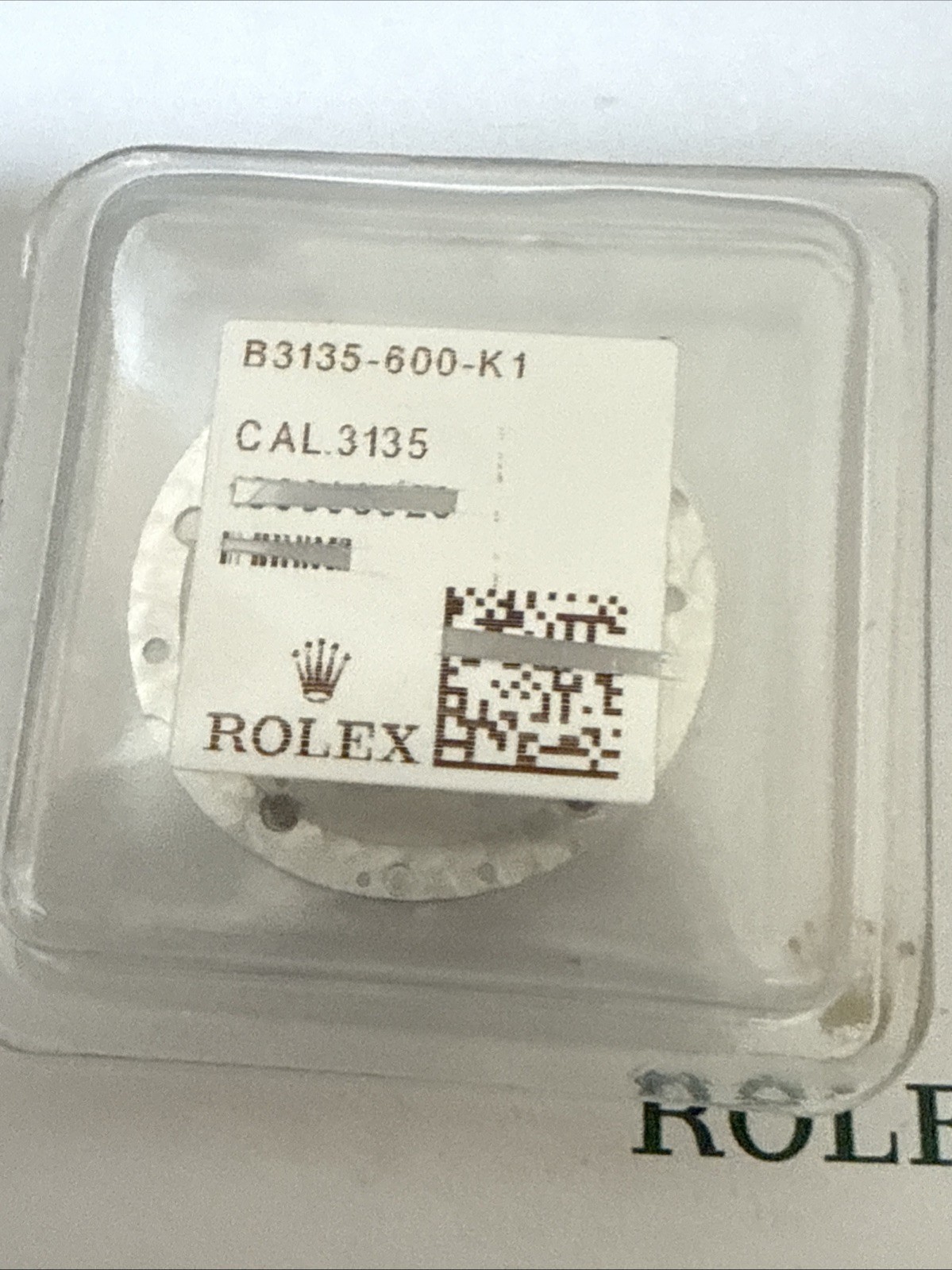 GENUINE Rolex 3135 600 Date Seating New Factory Sealed
