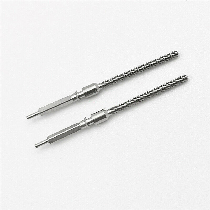 2 Pack Metal Watch 0.9mm Winding Stem Replacement Parts For 7750 7751 Movement h