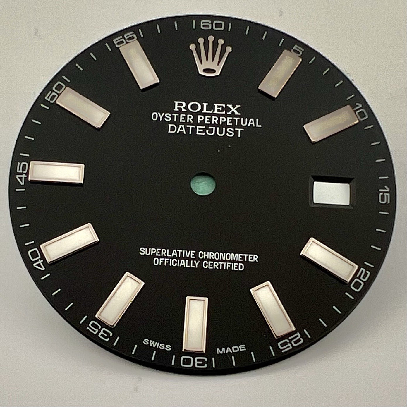 Rolex FACTORY Original Black Index Dial for 41mm Steel Datejust II 116300 116334