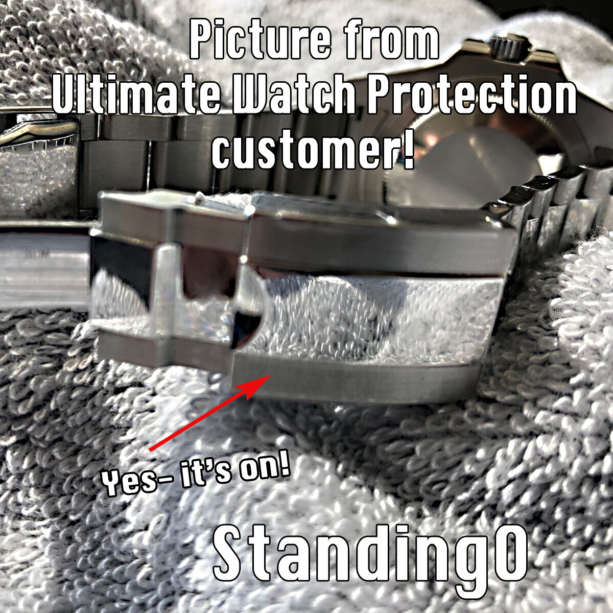 For-Rolex Yacht Master II HD Protector anti-scratch Clasp, Sides, Cryst, bez x2