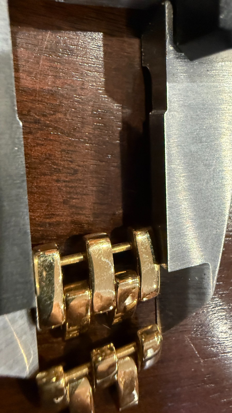 Cartier Watch Bracelet Link Panther 18k Yellow Gold 15mm RARE TWO Screws SWISS