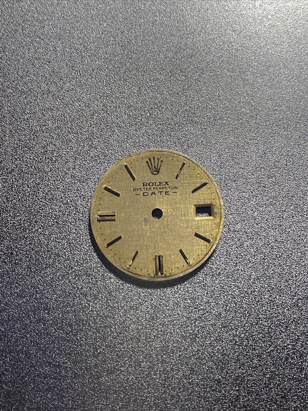 Refinished Linen Stick Markers Dial TT Lady Date 6917 6517 6916 6516 HAS DAMAGE