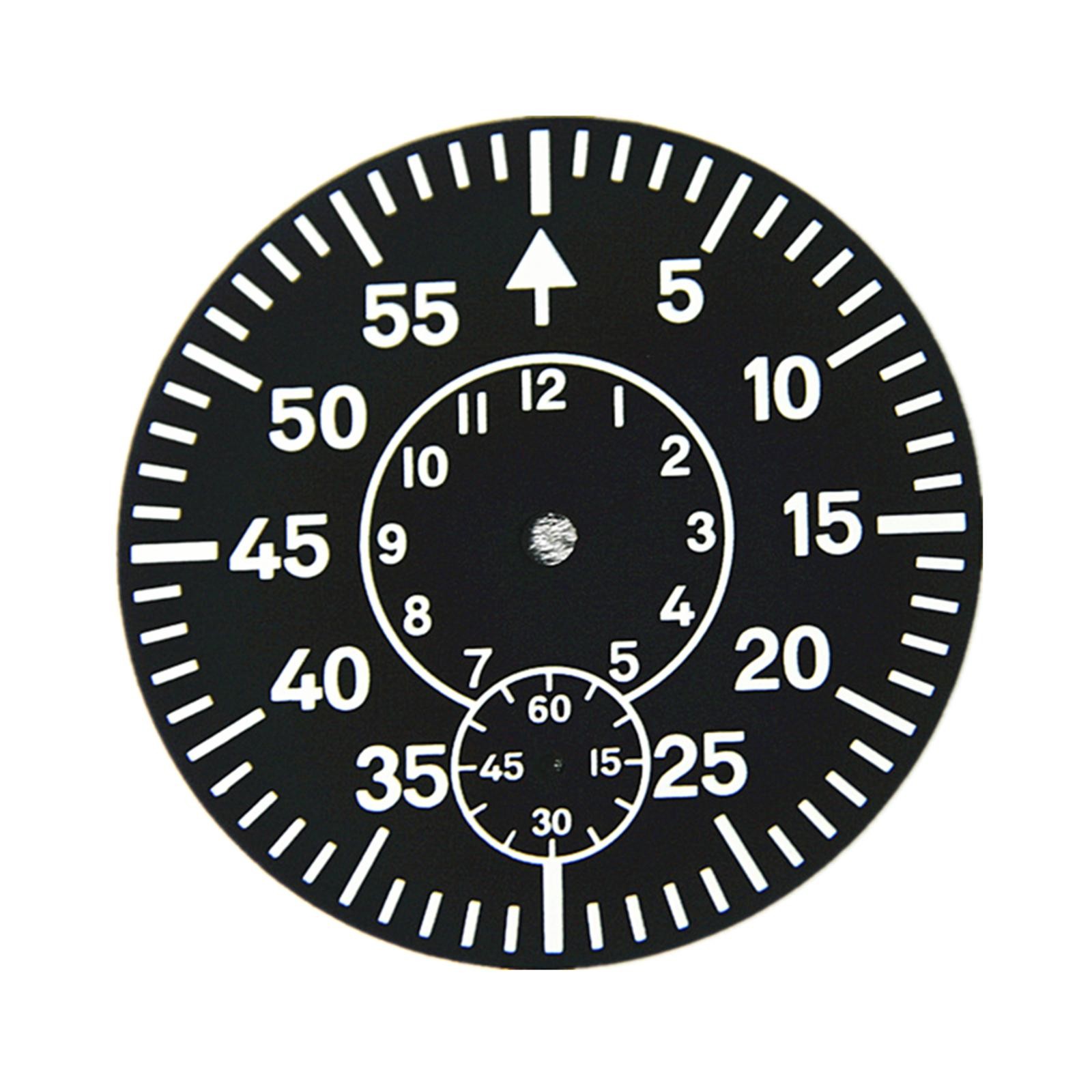 38.9mm Watch Dial Green Luminous Watch Face Plate For ETA 6497 6498 6/9 o’clock’