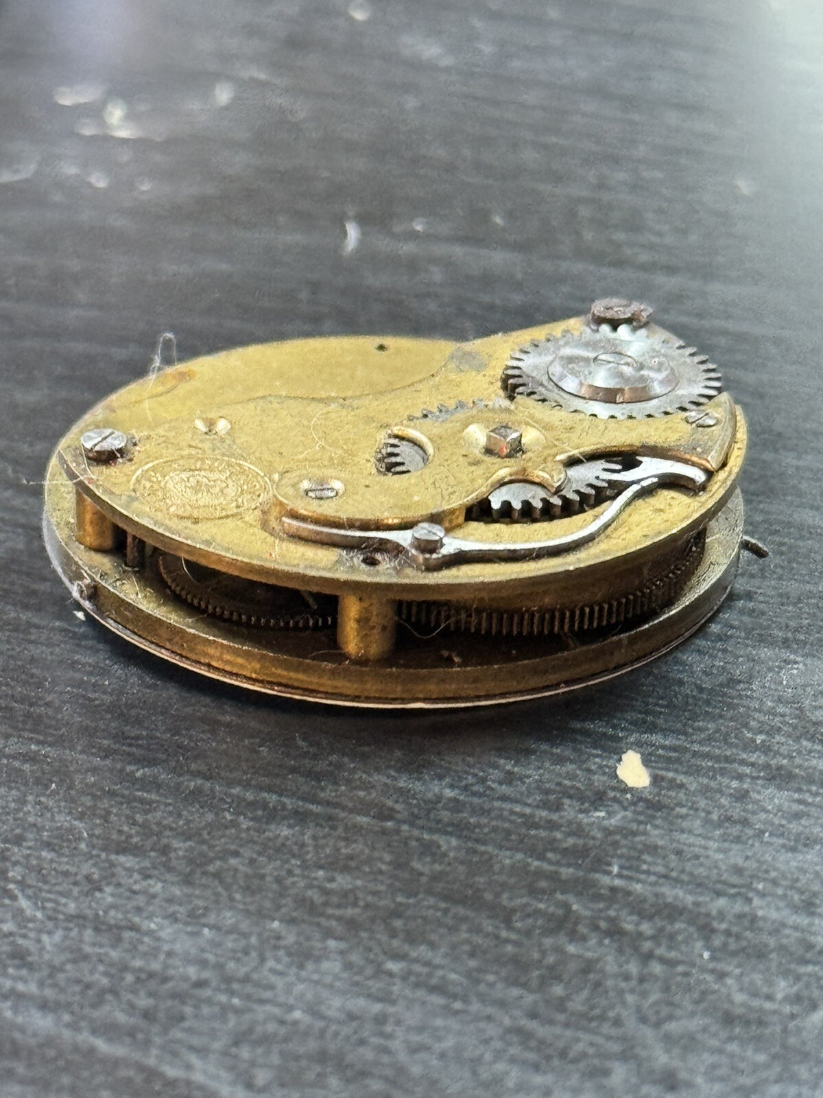 Vintage Roskopf Patent Pocket Watch Movement Size 18s For Parts (PW216)