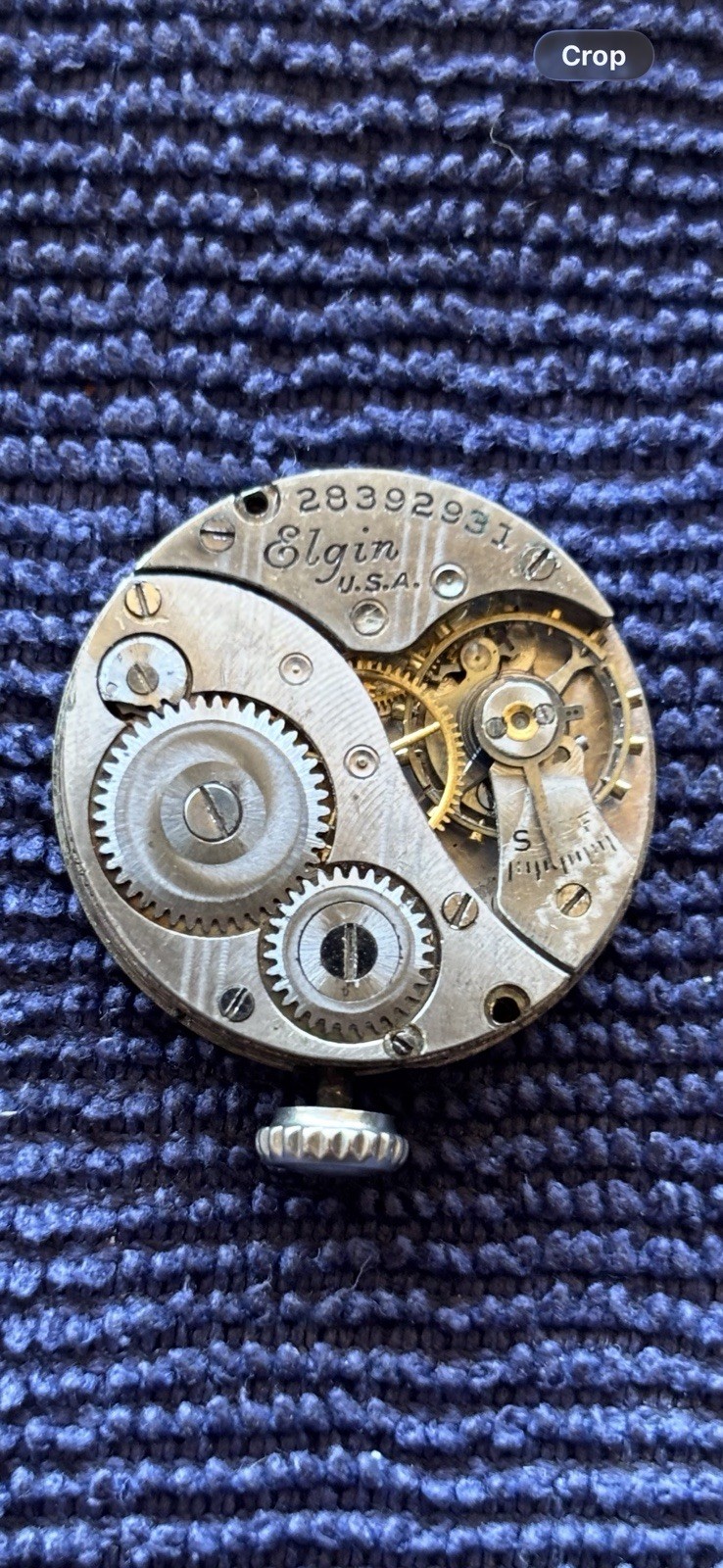 Ladies Elgin Watch Dial Face Band Pieces Parts Only! 1920s or 1930s Art Deco