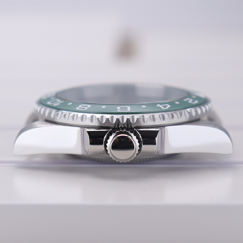 nh35 Watch Cases GMT Ceramic Bezel For Seiko Nh36 Eta 2824 Movement 28.5mm Dial