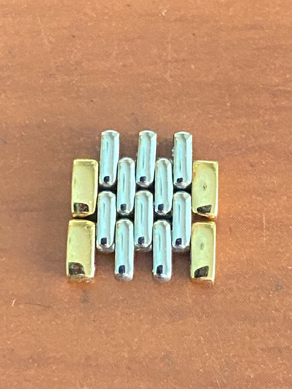 GENUINE OMEGA DEVILLE BAND LINK ONLY, 6151/441, 1459, 11MM 2PC, NEEDS A PIN,NICE