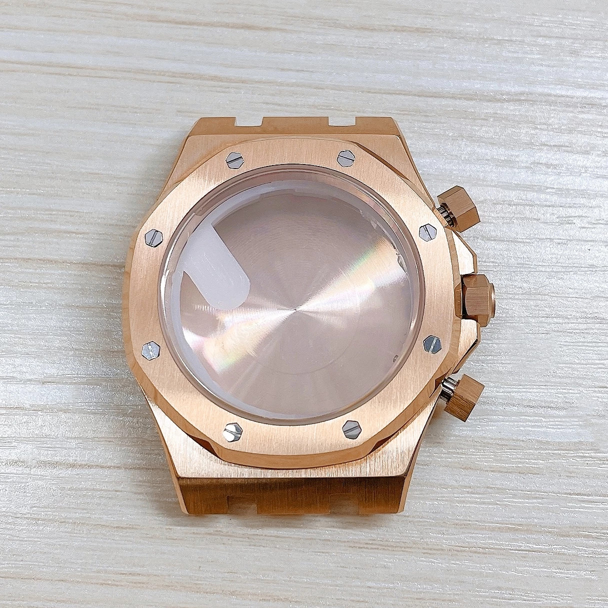 41Mm Stainless Steel Watch Case Sapphire Crystal for Vk63 Movement Accessories