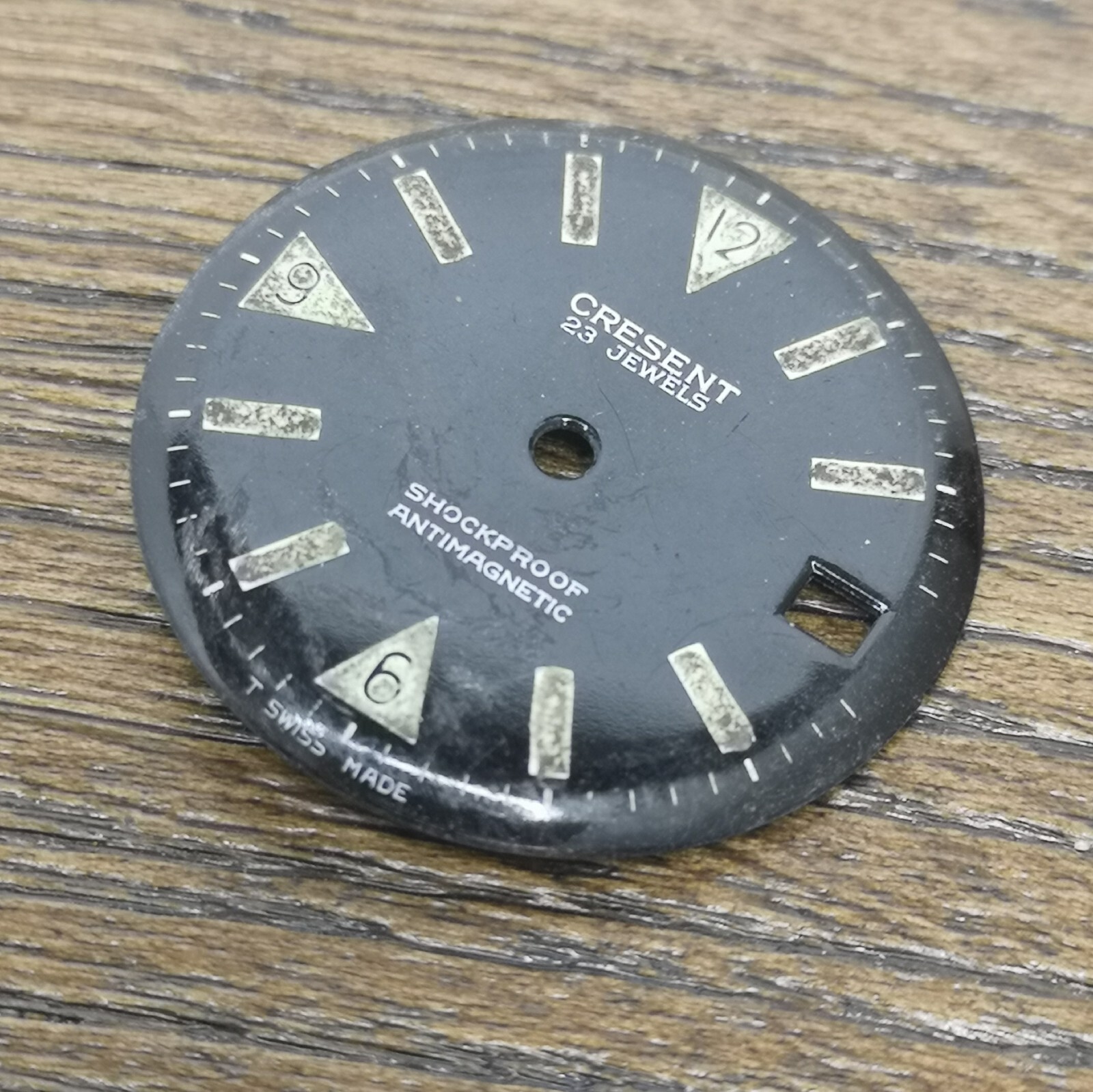 Skin Diver Watch Dials Parts – 3 Pieces – Crescent, Tara and Ingraham (CS86)