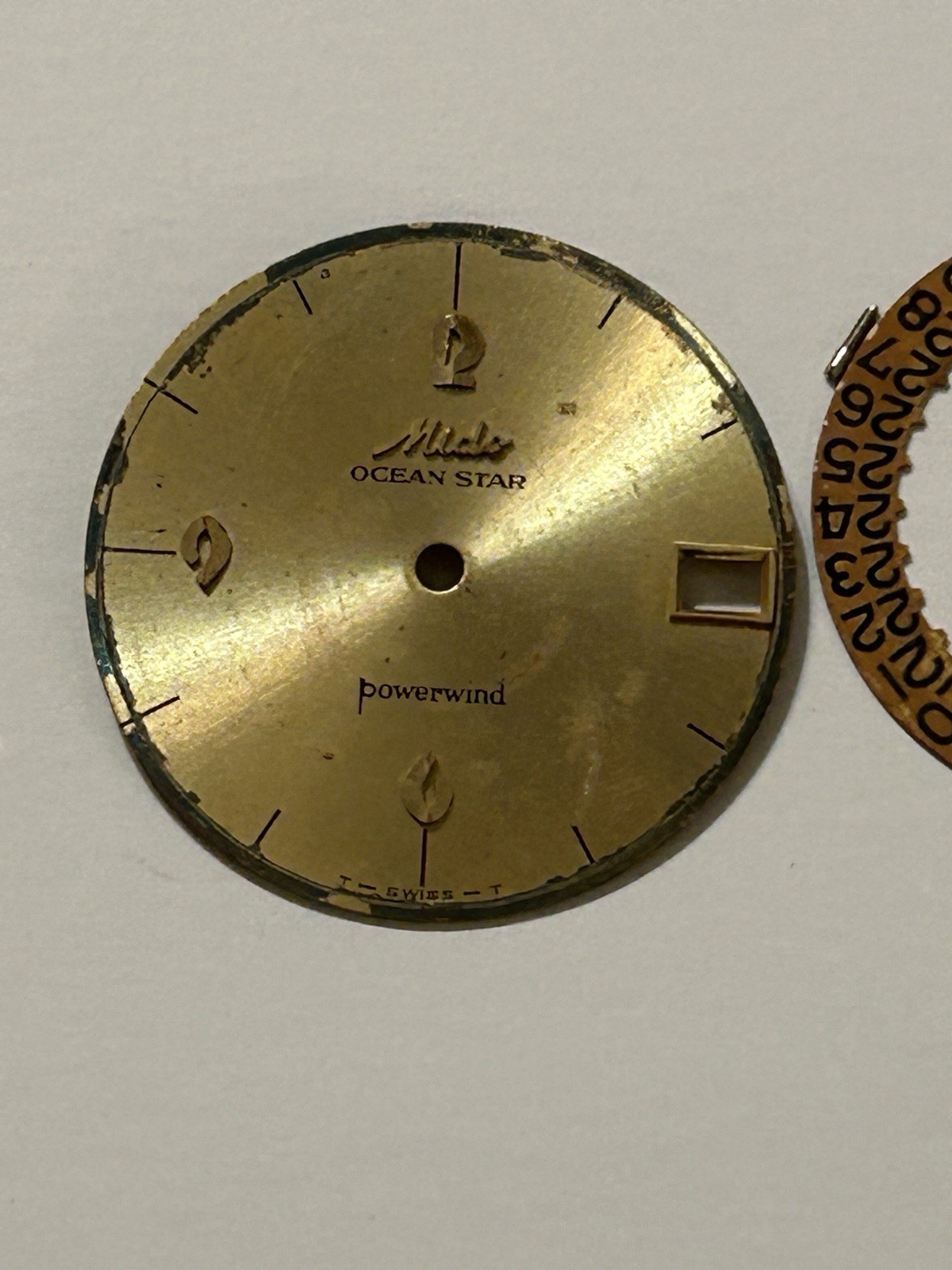 Vintage Mido Ocean Star Powerwind Automatic Watch Movement + Dial + Parts Repair