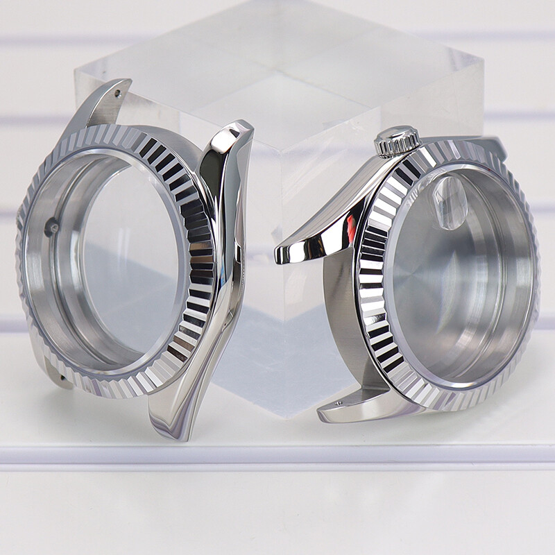 stainless steel Explorer Watch Case nh35 Sapphire Glass For Seiko NH35 Movement