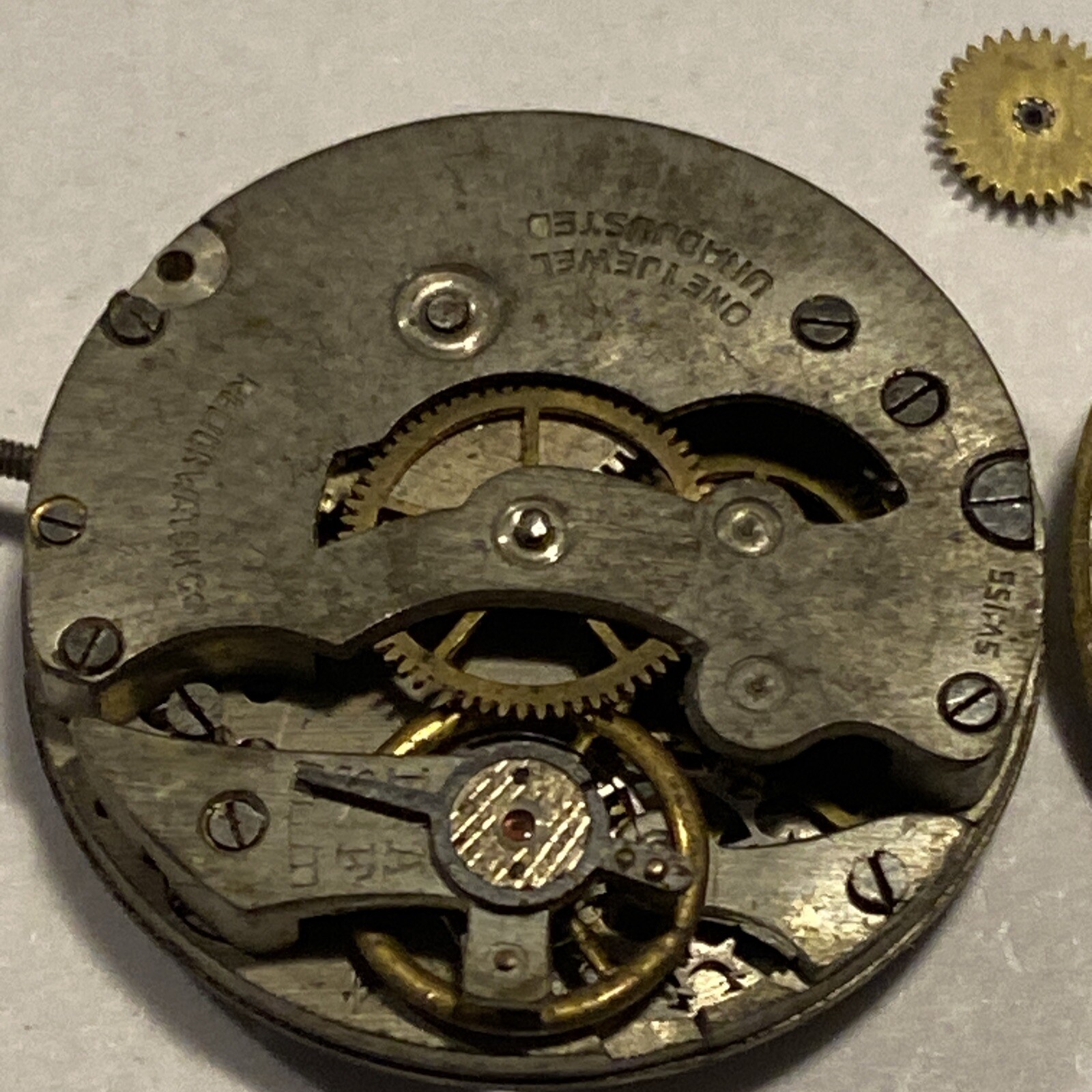 Relion Watch Co. Movement 1 Jewel AS 175 Or As 111 Cylinder Escapement