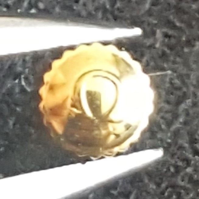 Omega Water Resistant Crown, Gold Colour, Part Number 42082