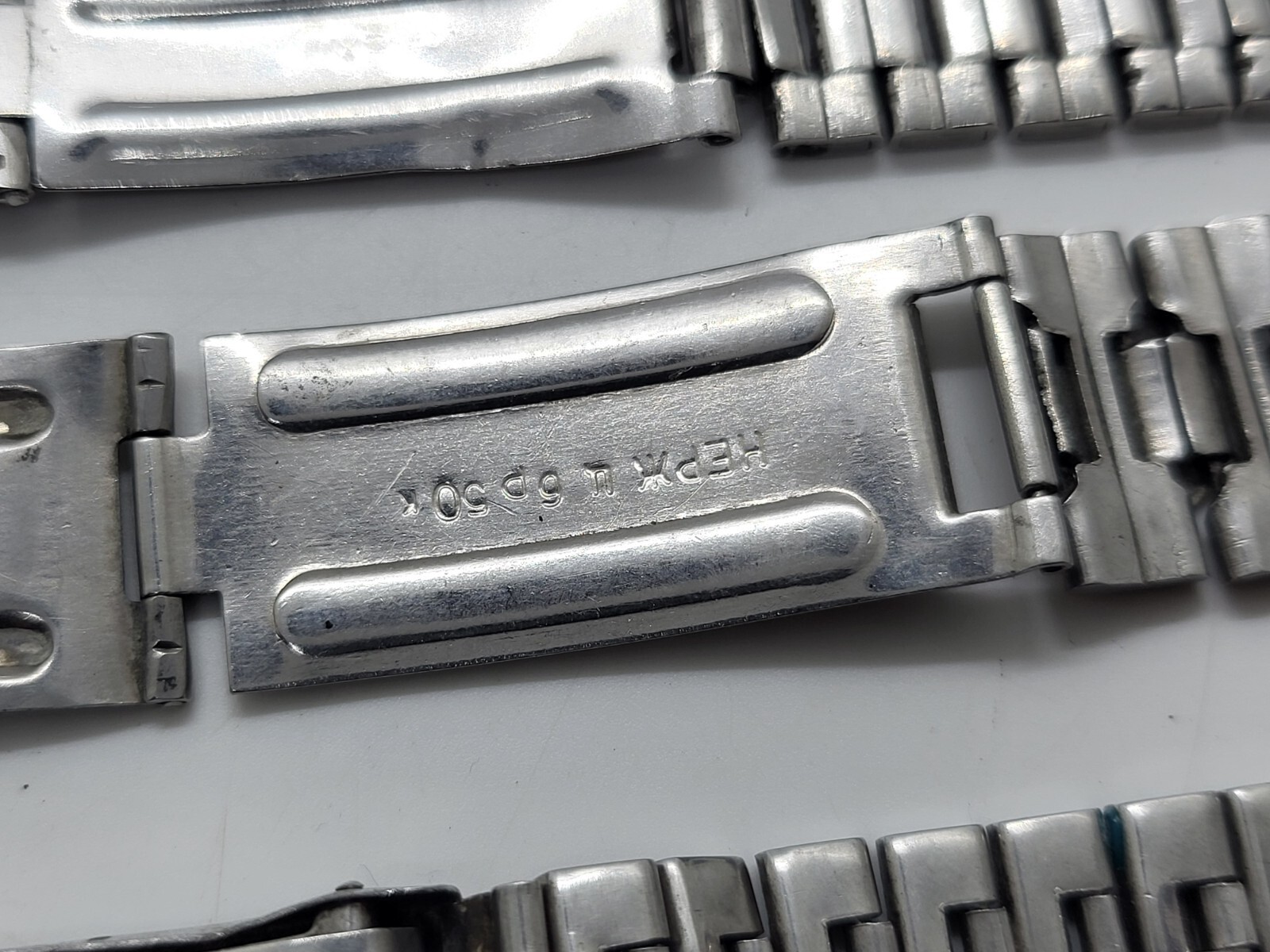 Vintage stainless steel bracelets USSR wristwatches different for spare parts
