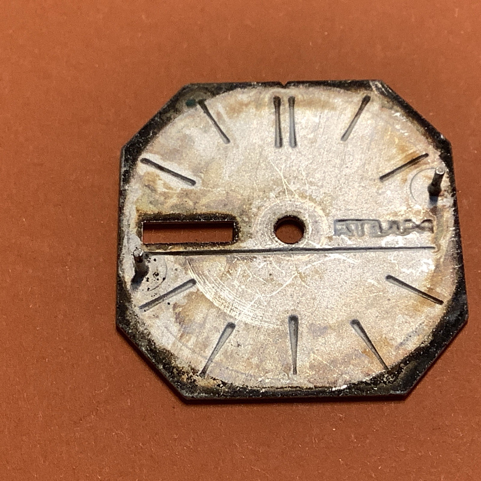 SOVIET WATCH PARTS. RAKETA 2628H Dial. Square 28mm Type 13