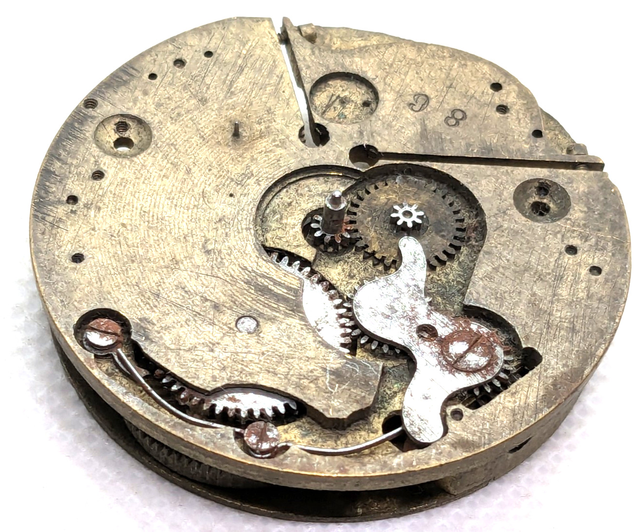 Vintage Bevilard Pocket Watch Mechanical Movement Swiss Gilt Finish 40 mm 12491