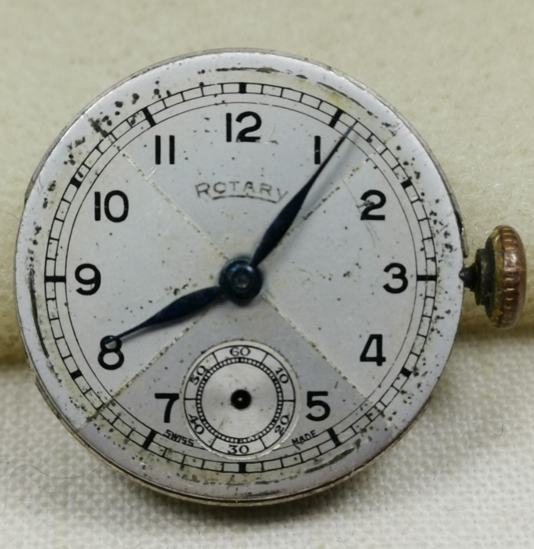 Lot 8 x Rotary Swiss Wristwatch Movements Repair/Parts