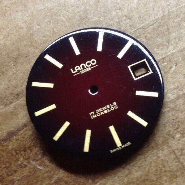 Vintage LANCO Mechanical Watch Dial – Measures Approximately 30 mm
