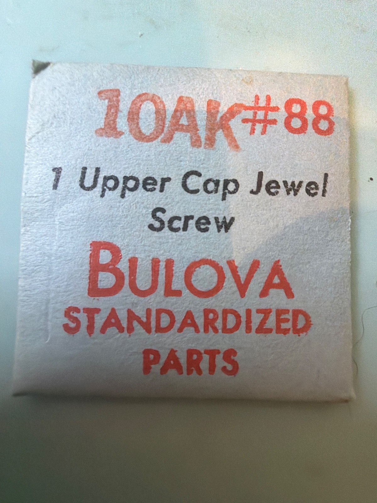 Bulova #88 – Upper Cap Jewel Screw – NOS – Various Calibers