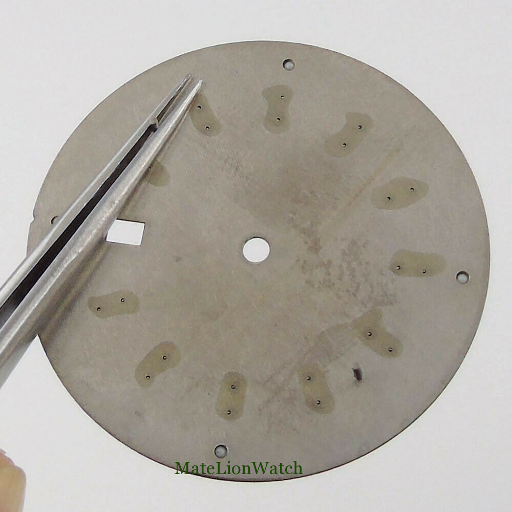 36.6mm Watch Dial+Hands Spare Parts Fit For NH35 NH35A Date Window Chapter Ring