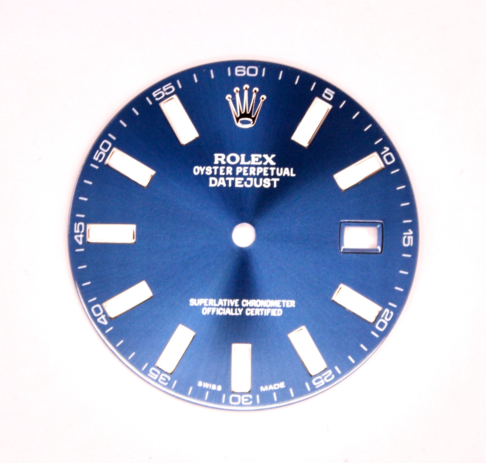 ORIGINAL Rolex Dial 41mm Datejust Blue Stainless Steel with Date 116334/116300