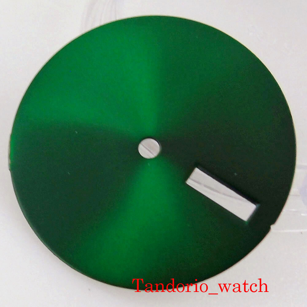 29mm Black Green Yellow Watch Dial Face No Mark For NH35 NH36 Automatic Movement