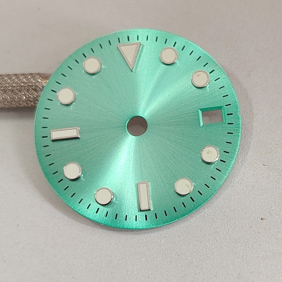 29MM Sunburst Dial No Logo GMT Dial Green Luminefor Japan NH34 Movement