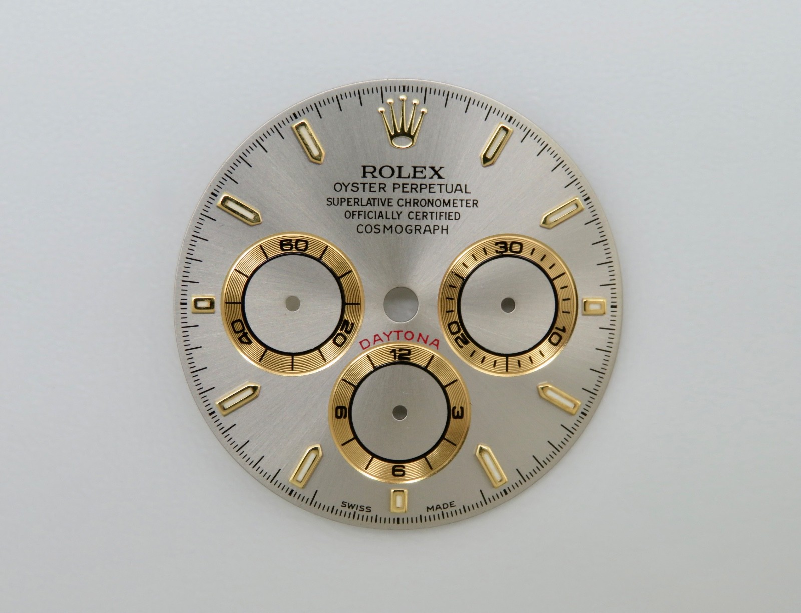 Rolex Daytona Slate Gray Dial w/Yellow Gold Trim for Zenith 16523 16528 Models