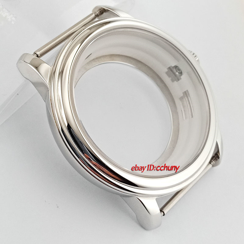 42mm Silver/Golden/Rose Gold Watch case Fit ETA 2836,Miyota 8215 8205 Movement