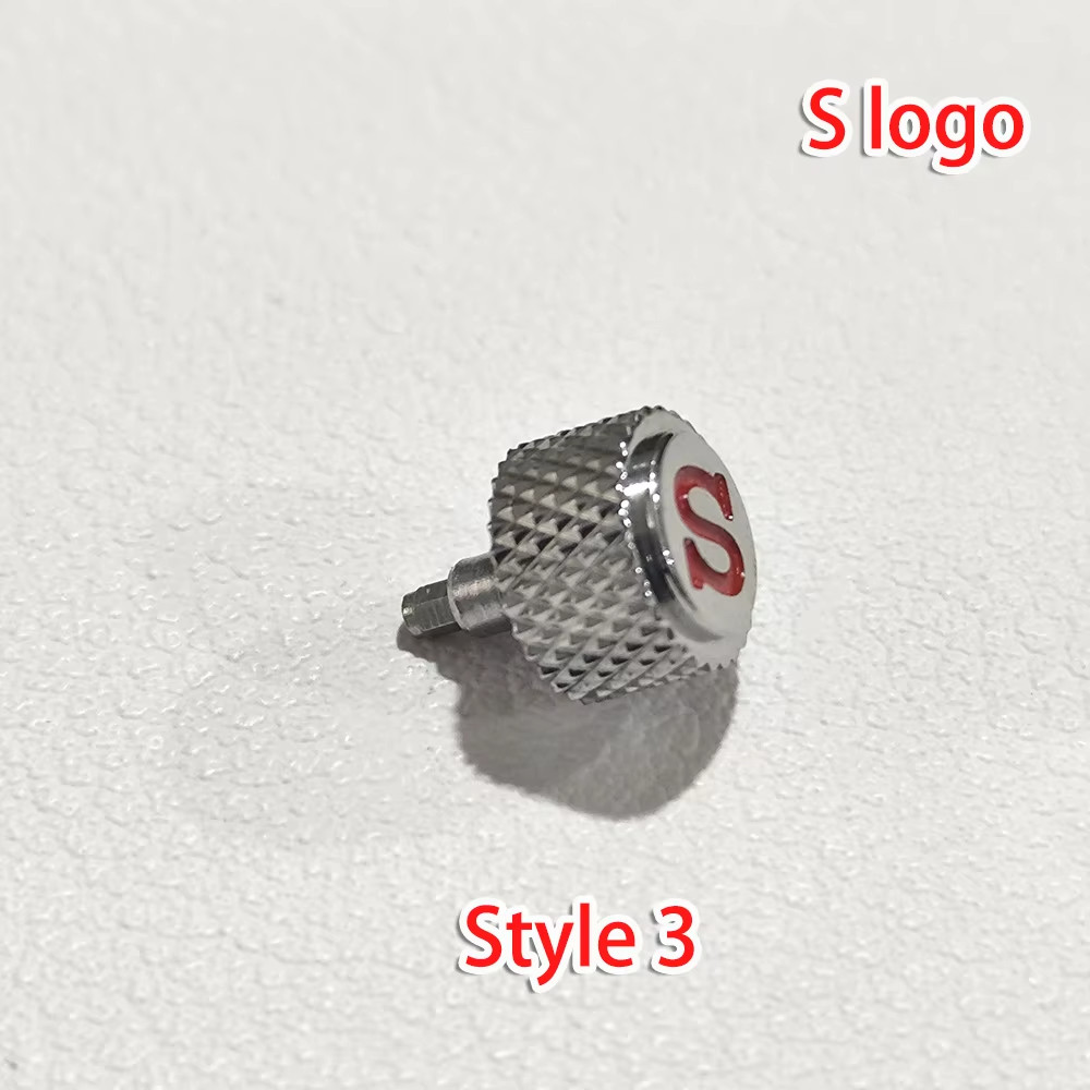 7mm S Logo Crown Fit NH34 NH35 NH36 4R35 4R36 SKX007 SKX009 Seiko Mod Part
