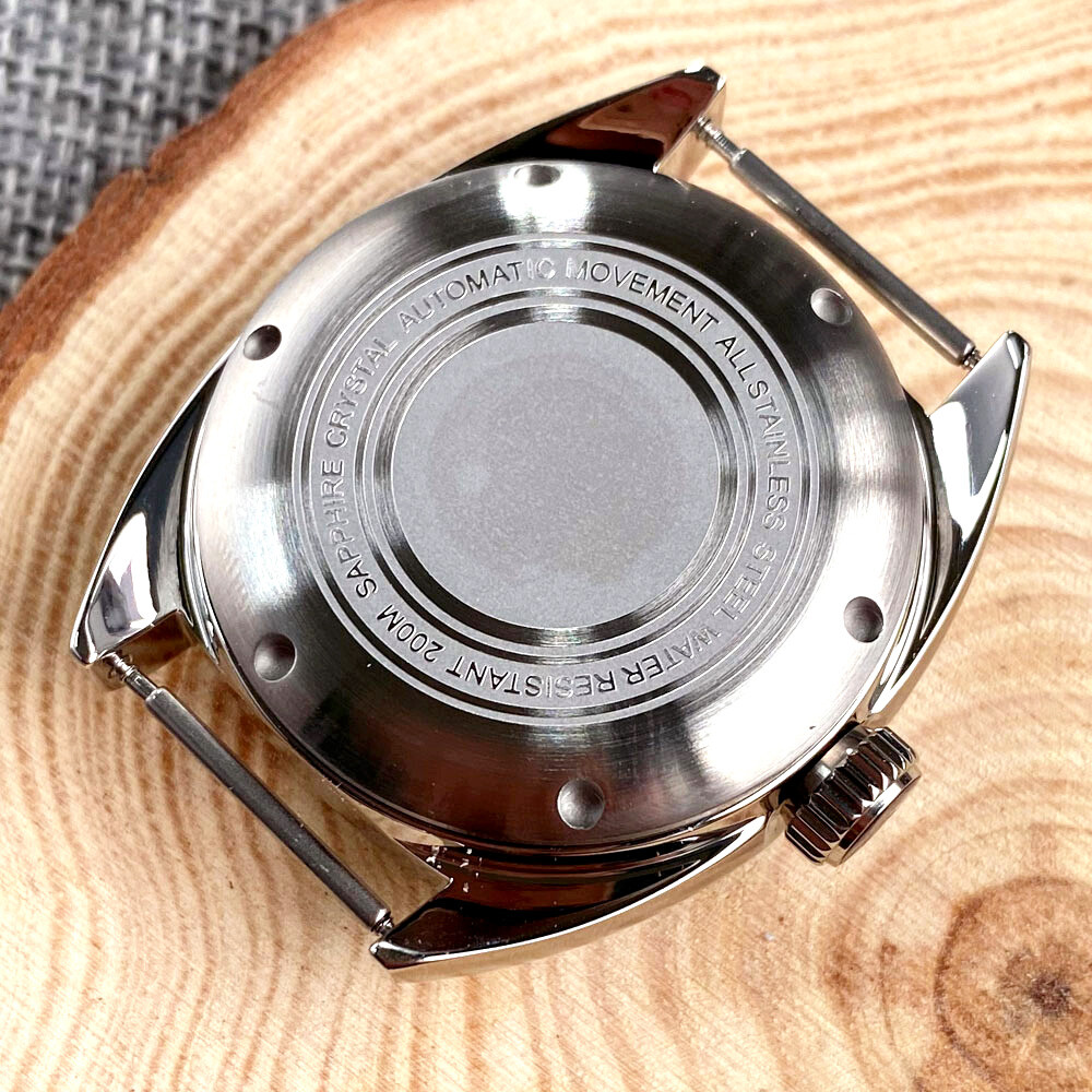36mm Brushed Stainless Steel Sapphire Glass NH35 NH36 2824 Watch Case Dial Hand
