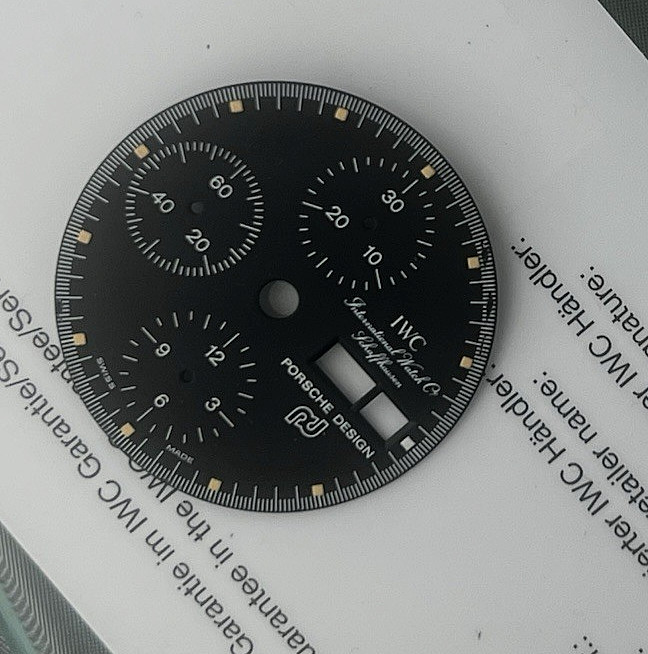 IWC / PORSCHE DESIGN RARE WATCH BLACK DIAL BY ORFINA TOP GUN REF 7176 Swiss Made