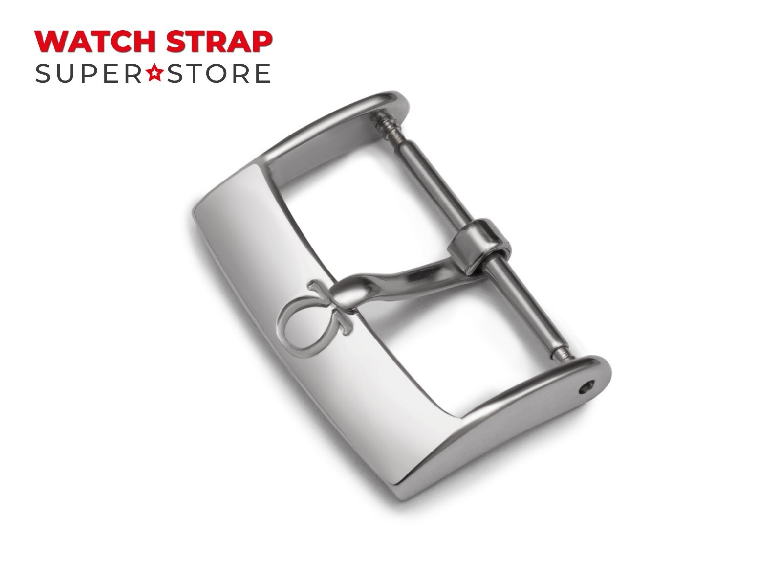 Silver 18mm Tongue Classic Buckle For OMEGA Leather Watch Strap Band Clasp Pins