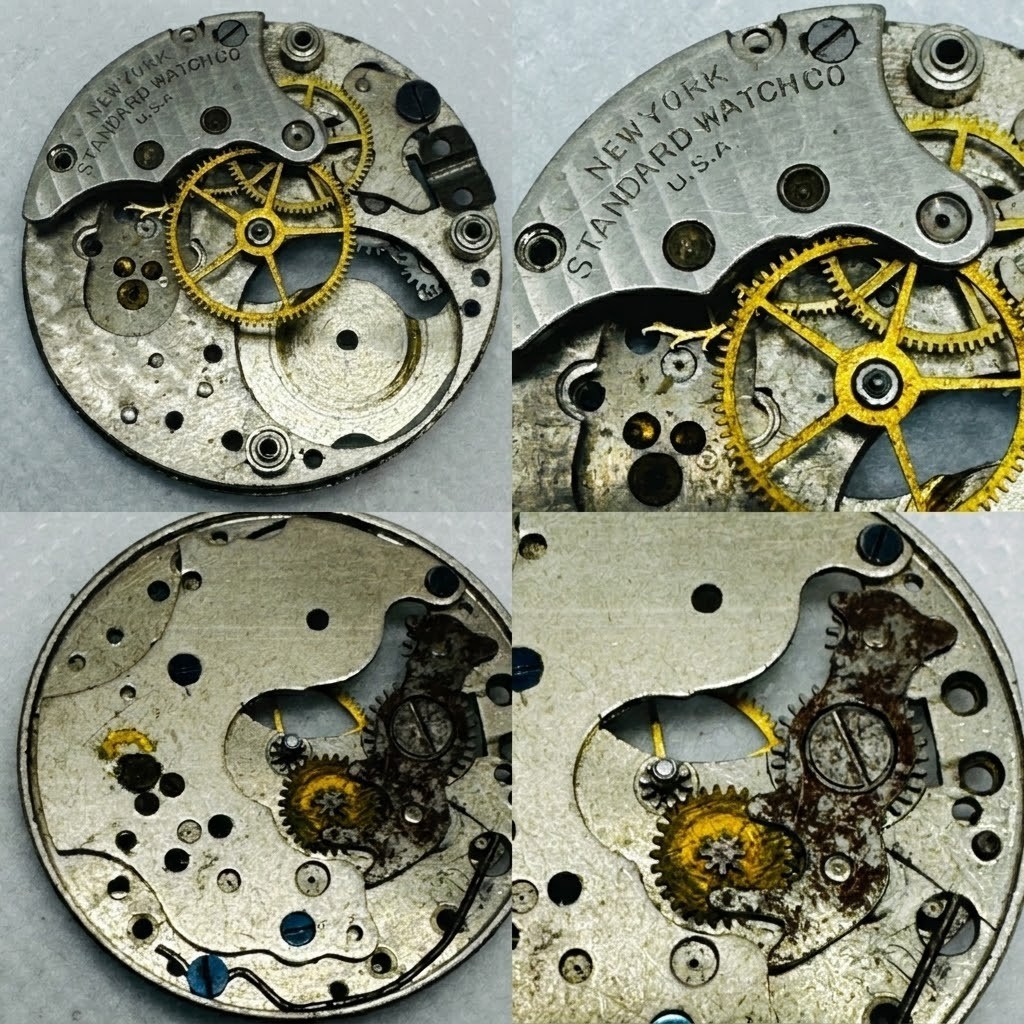 Vintage Watch Movement & Dial Parts Lot: Vulcain Waltham Bulova Elgin and more
