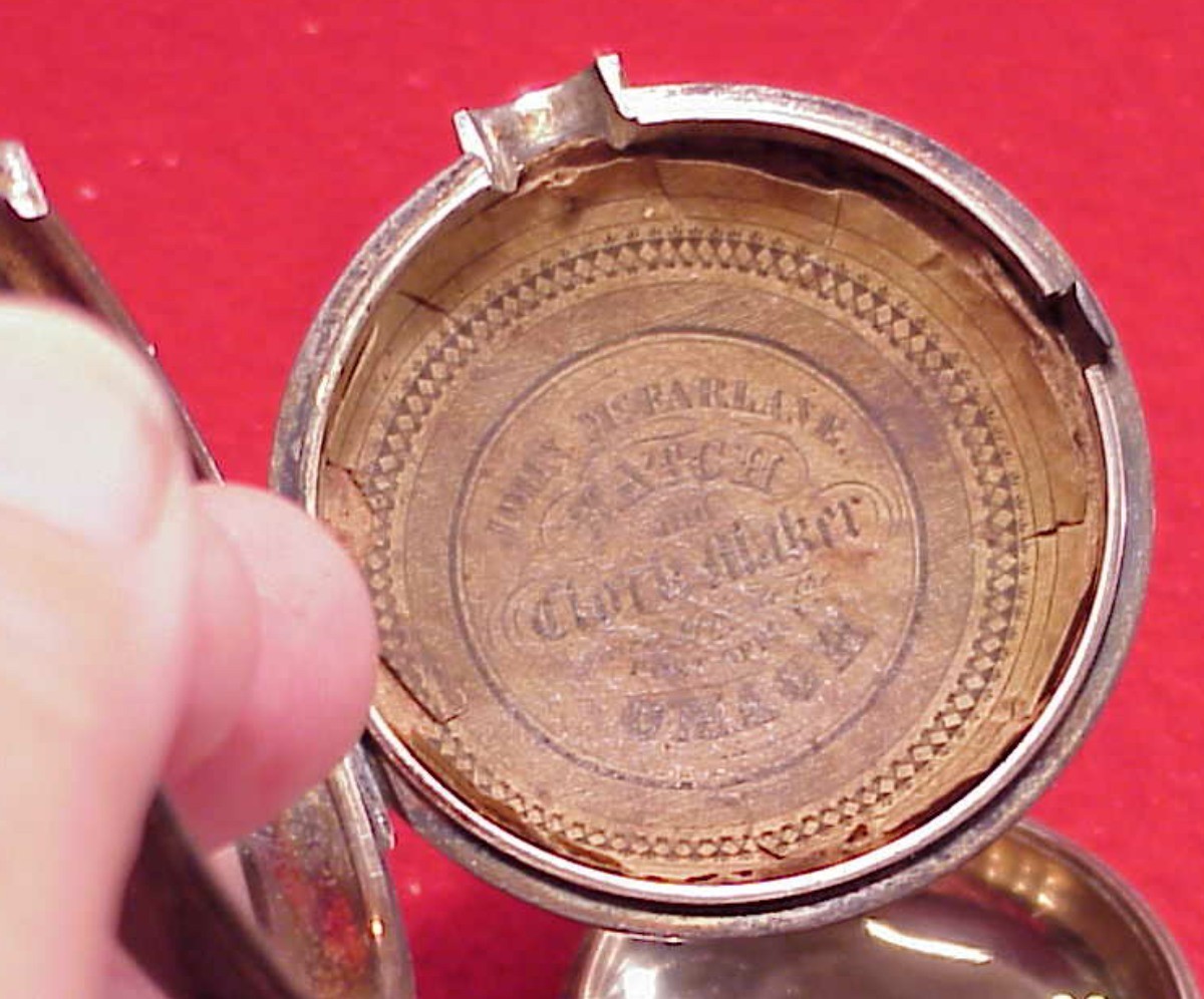 VINTAGE 55MM ENGLISH STERLING PAIR CASE PAPERS EMPTY POCKET WATCH 82.2 GRAMS