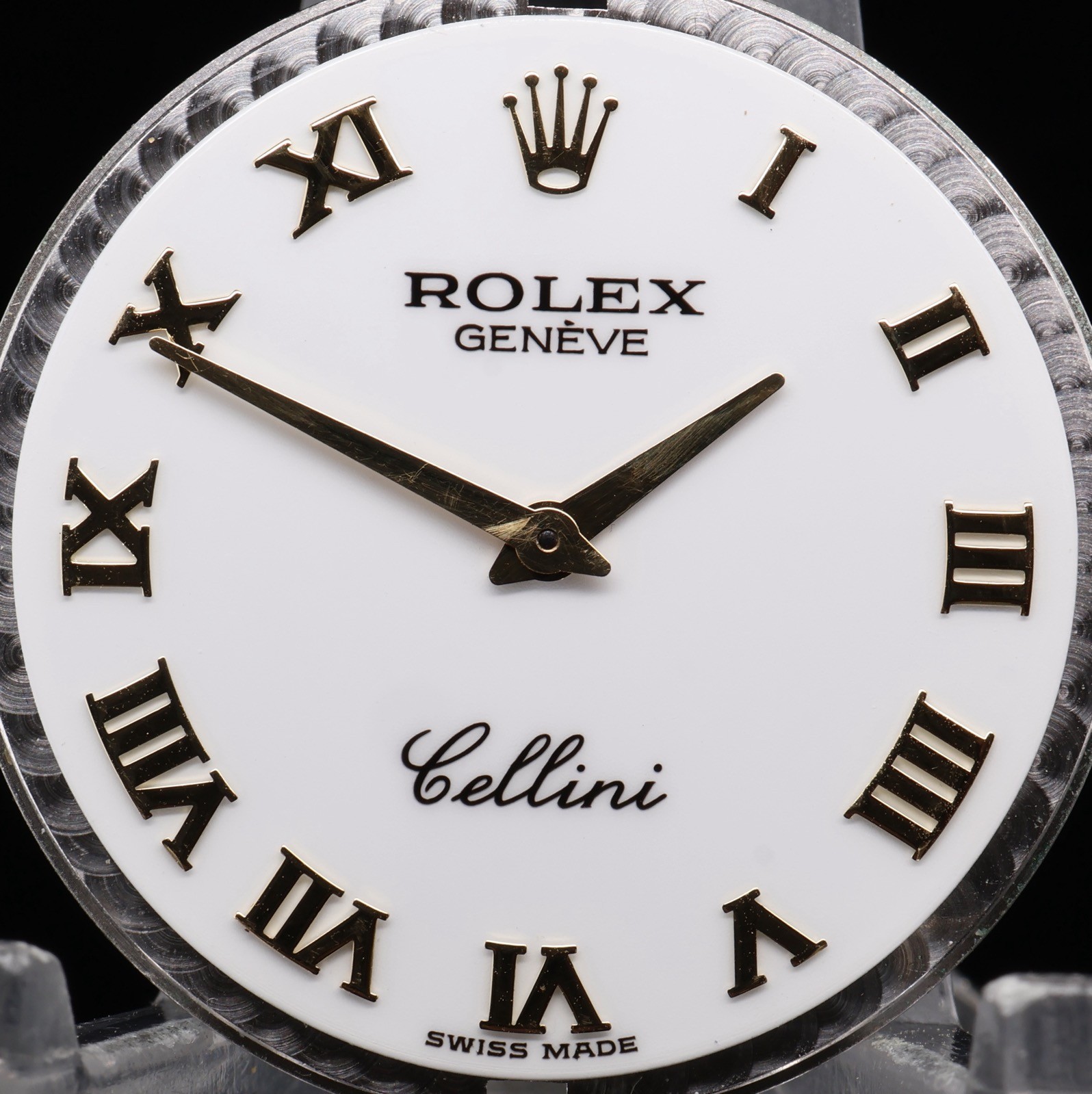 Authentic Vintage Rolex Cellini White Roman 27.5mm Dial & Hands #514