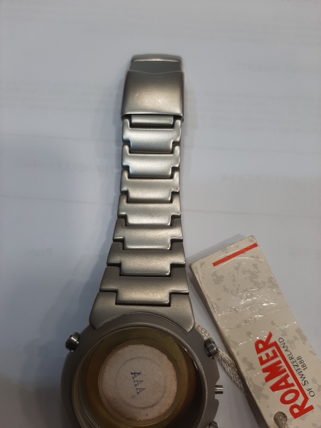 Roamer Power 8 Chrono Glass Case Button Strap
