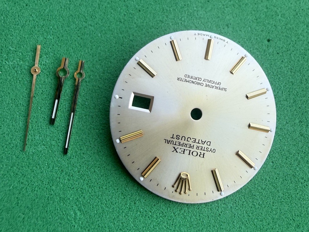 Rolex Datejust 36mm Two Tone Silver Dial Fading 16013,16233. with set Of hand.