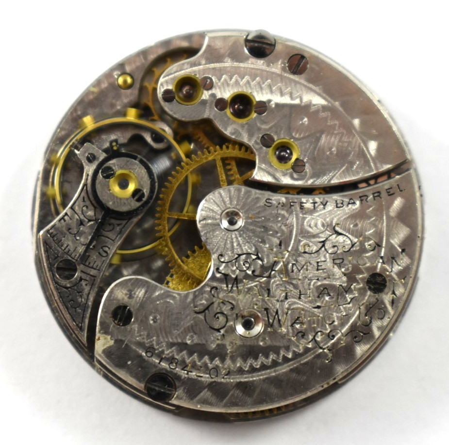 Vintage Waltham Grade 64 0s 11J Hunting Pocket Watch Movement lot.v5
