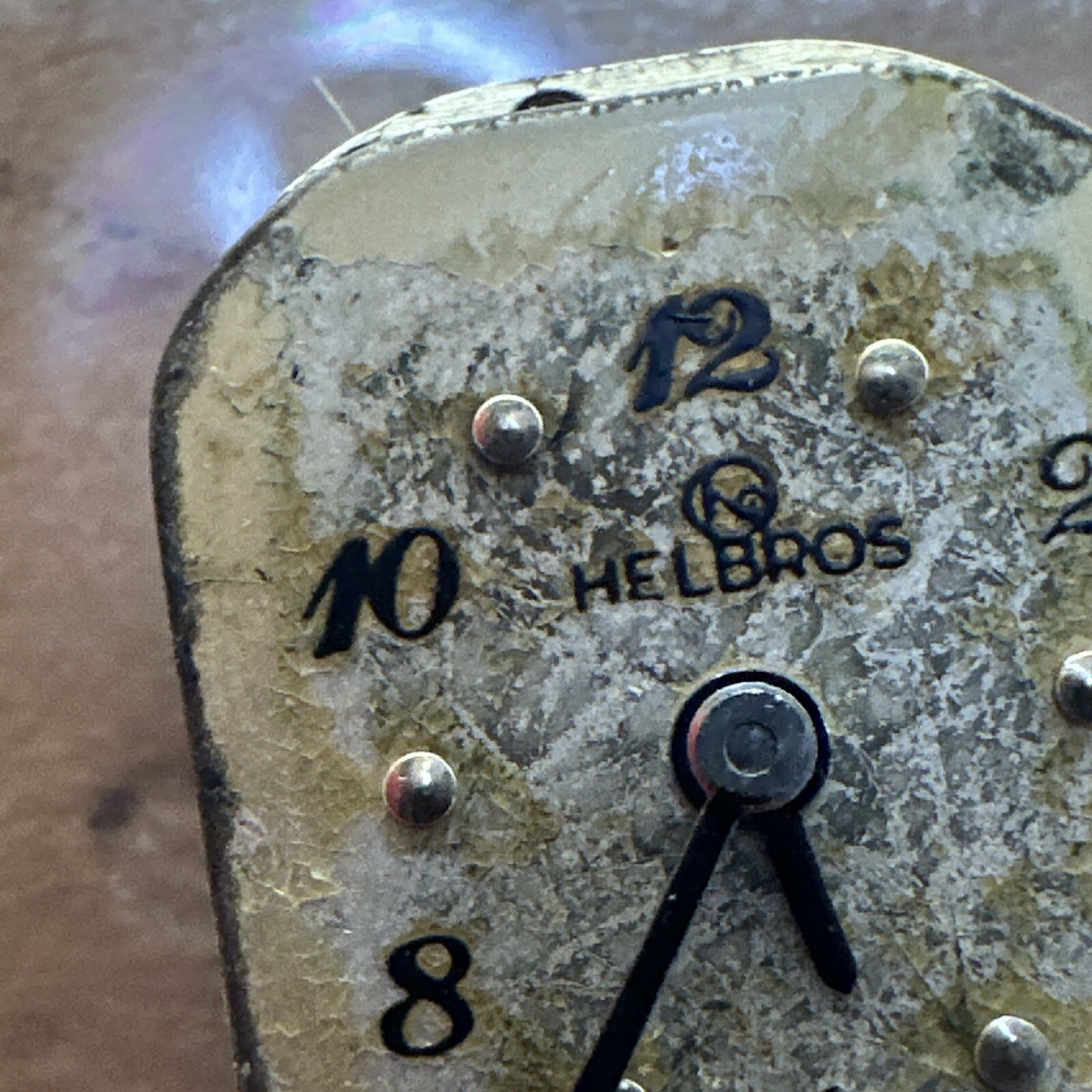 Helbros Watch Dial W/Movment 17J Grade 52 As Is H97