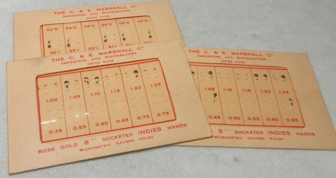 CE MARSHALL WATCH HANDS WATCHMAKER REPLACEMENT PARTS #250