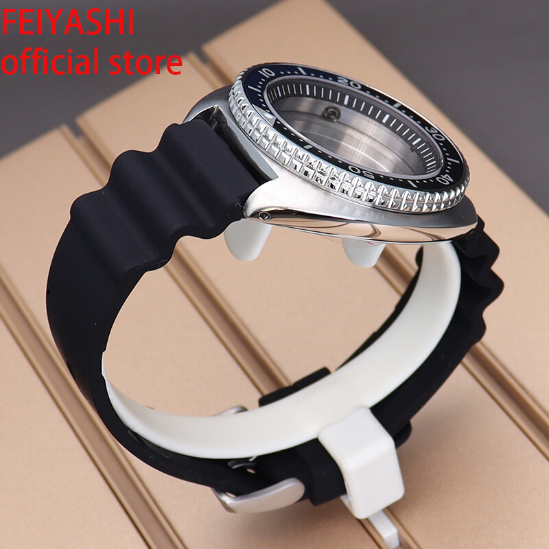 45mm Men’s Watch Case Strap Seiko Skx007 Skx009 Mod For Nh35 NH36 NH38 Movement