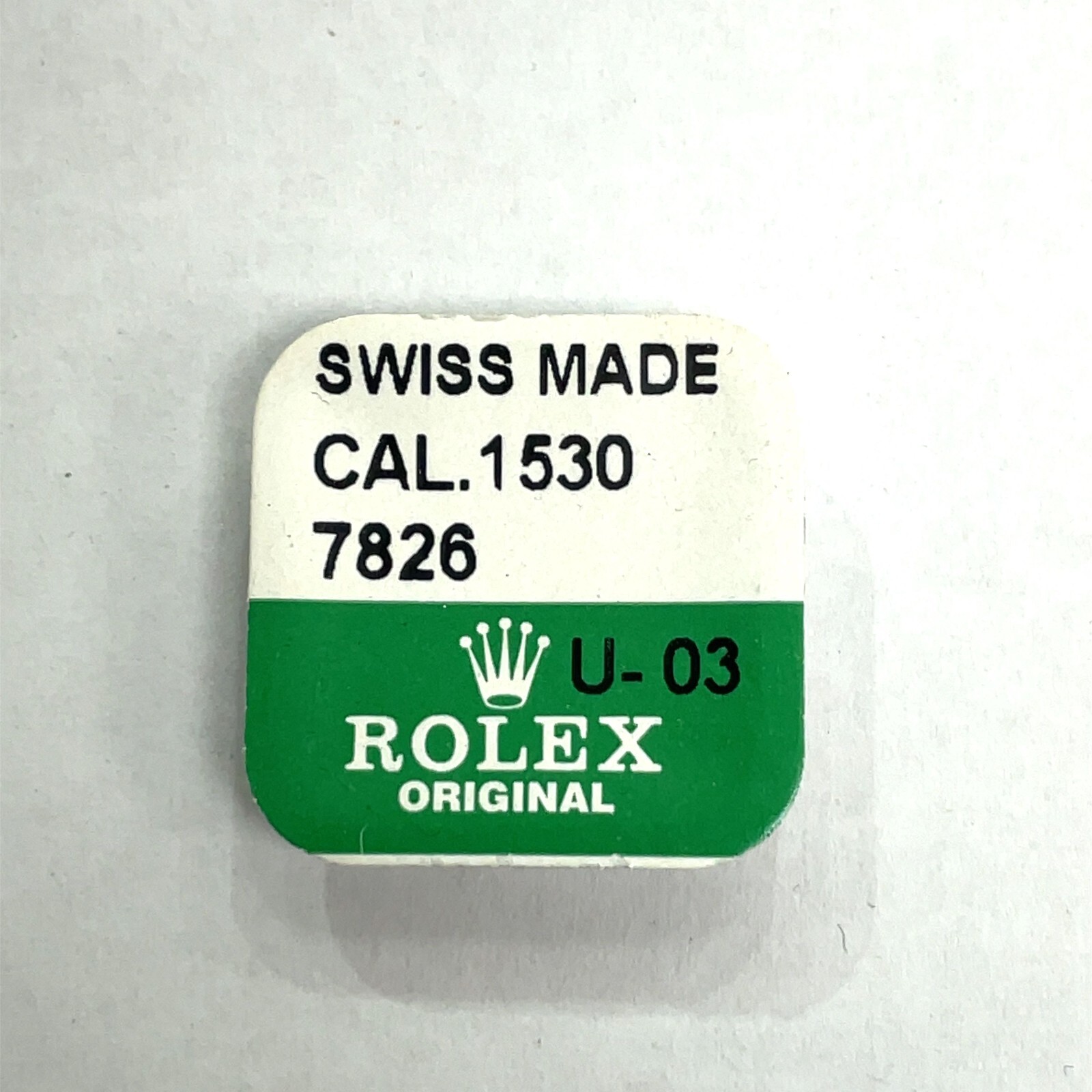 Rolex Caliber 1530 7826 U-03 Barrel Arbor New Sealed Package Watch Part