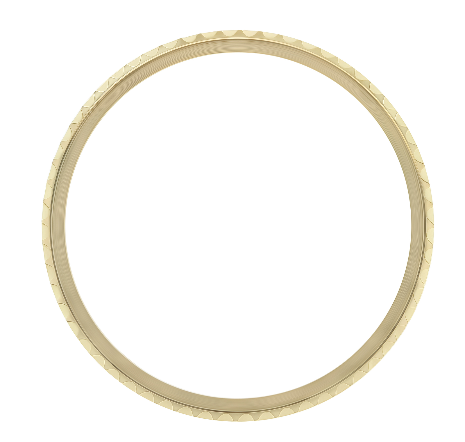 ROTATING BEZEL RING FOR ROLEX GMT 18KY REAL GOLD 1670 1675 16750 16753 16758
