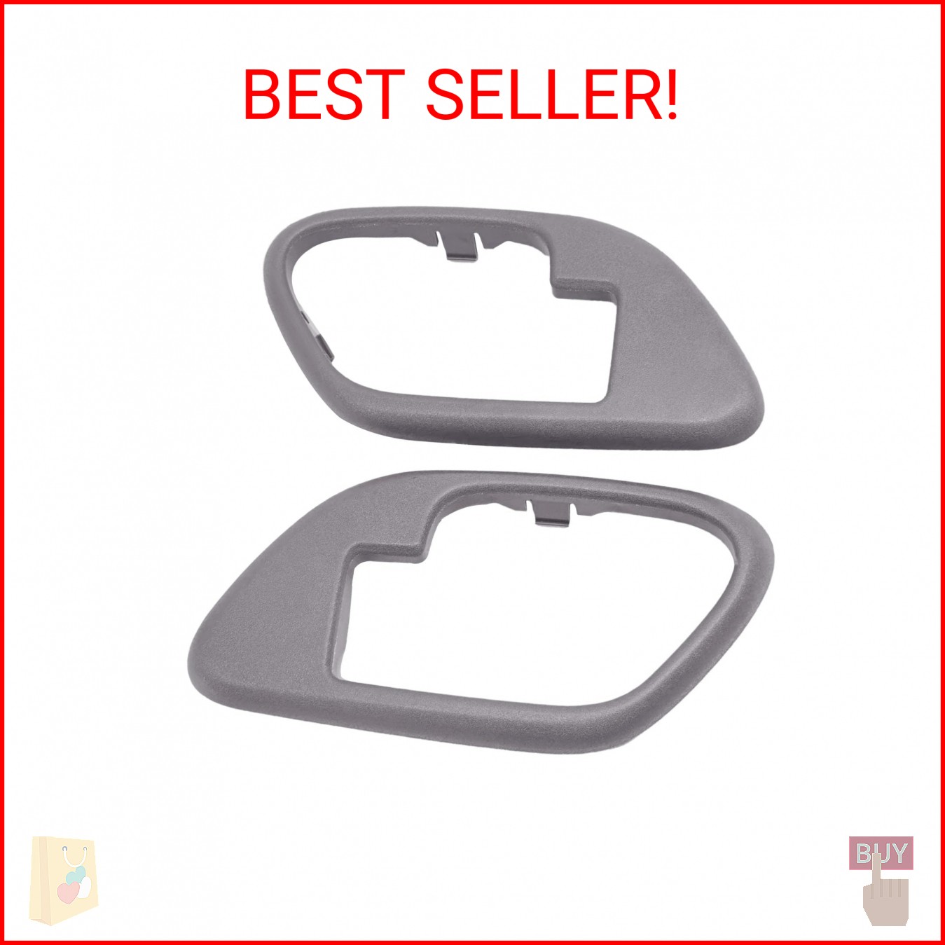 RBOKO Interior Door Handle Trim Bezel Compatible with 1995-2000 Silverado Tahoe