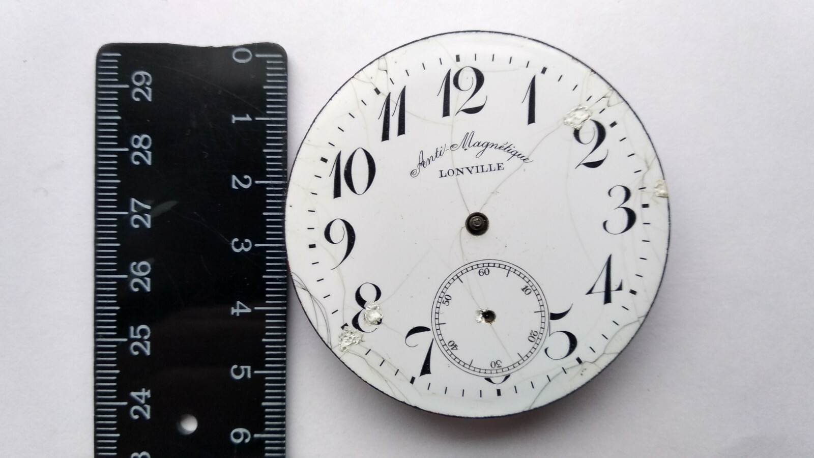 Antique watch LONVILLE Anti-Magnetic Railwayman Swiss Pocket Mechanism 1900’s