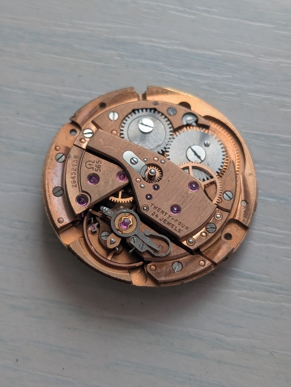 Vintage Omega 565 Automatic Watch Movement (Incomplete/Good Balance)