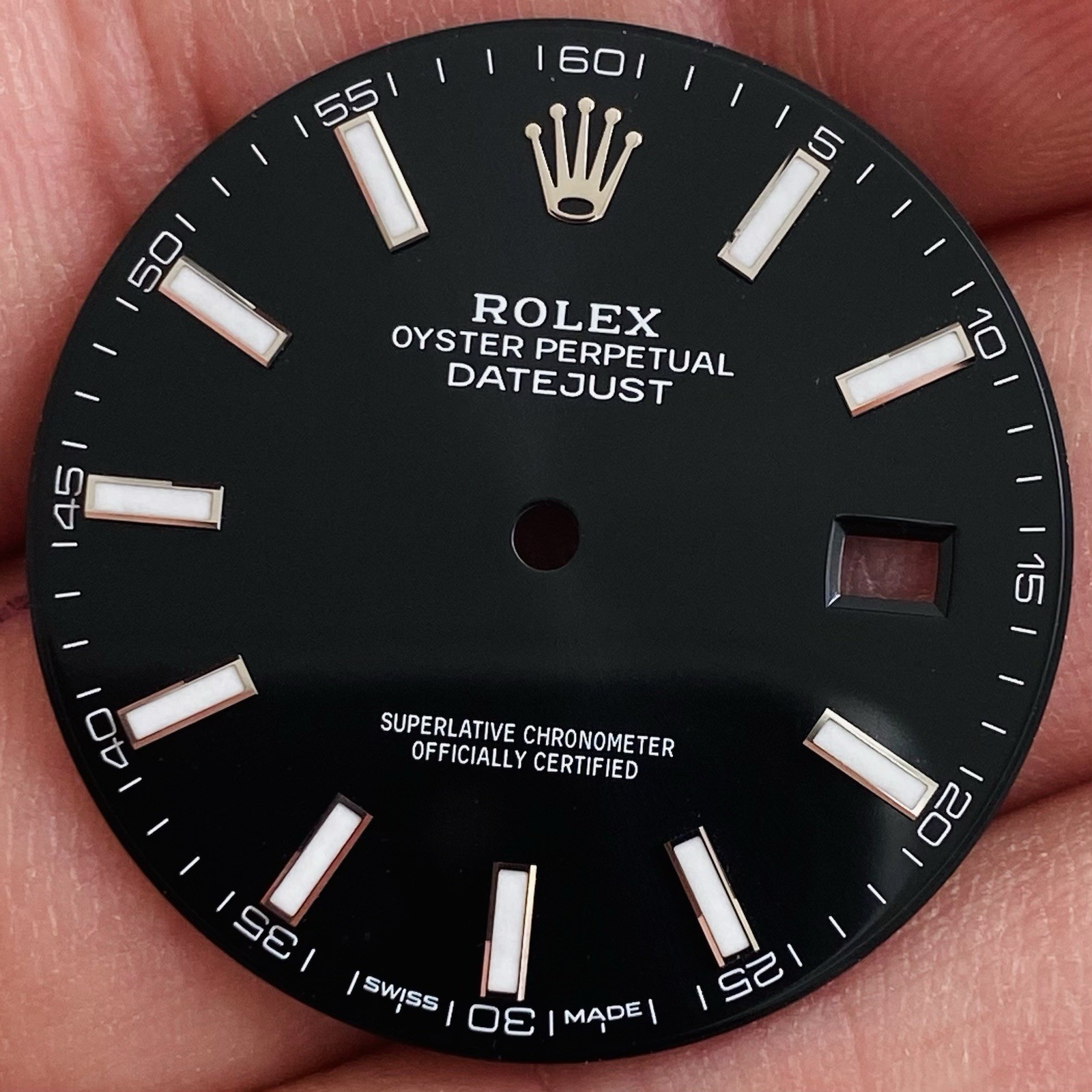 Rolex Black Dial For Datejust 41mm Model Ref 126300 & 126334