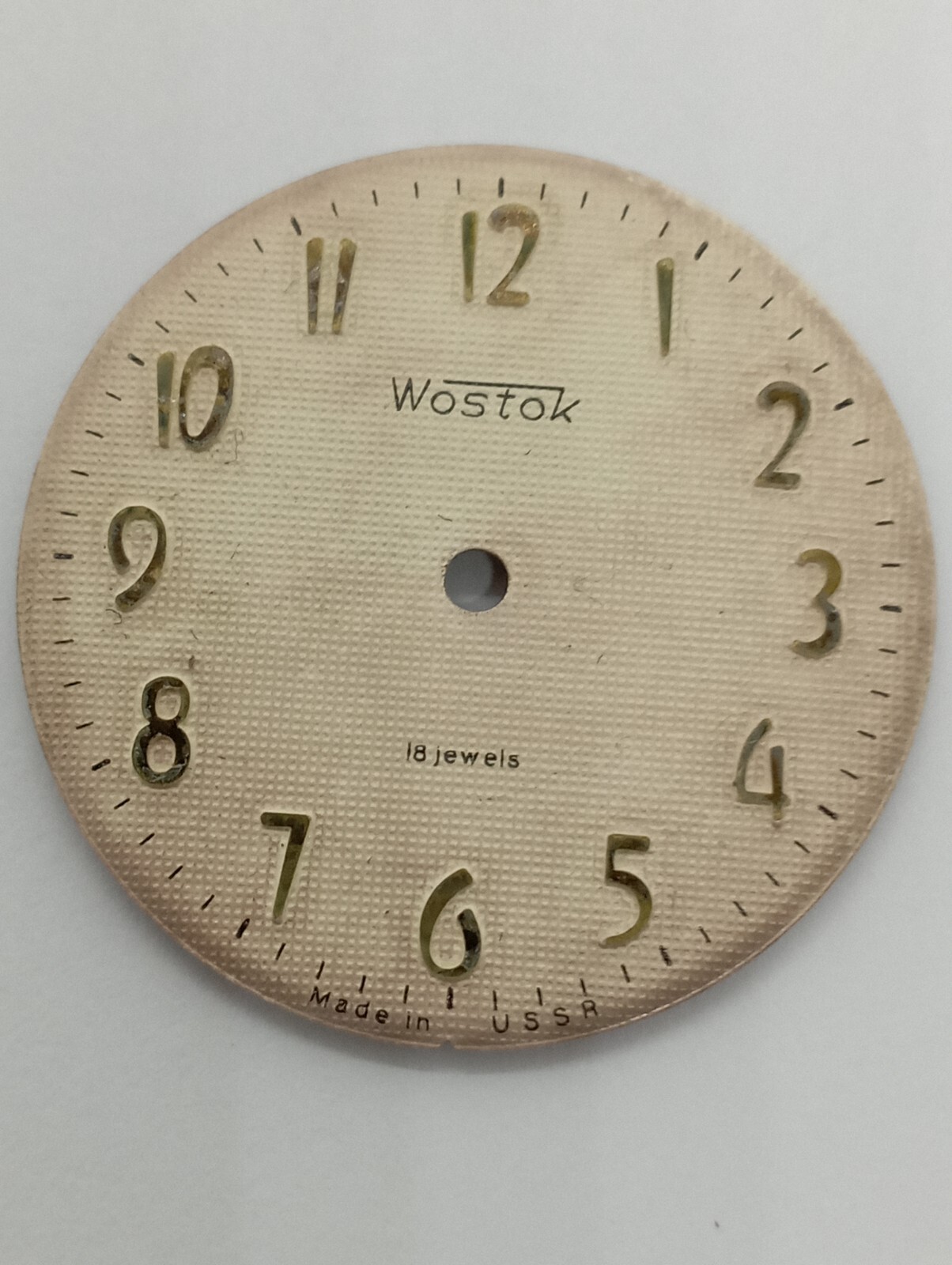 Vintage New NOS DIAL FOR Vostok 2pcs. Wostok Восток Watch 18 Jewels Cal. 2209