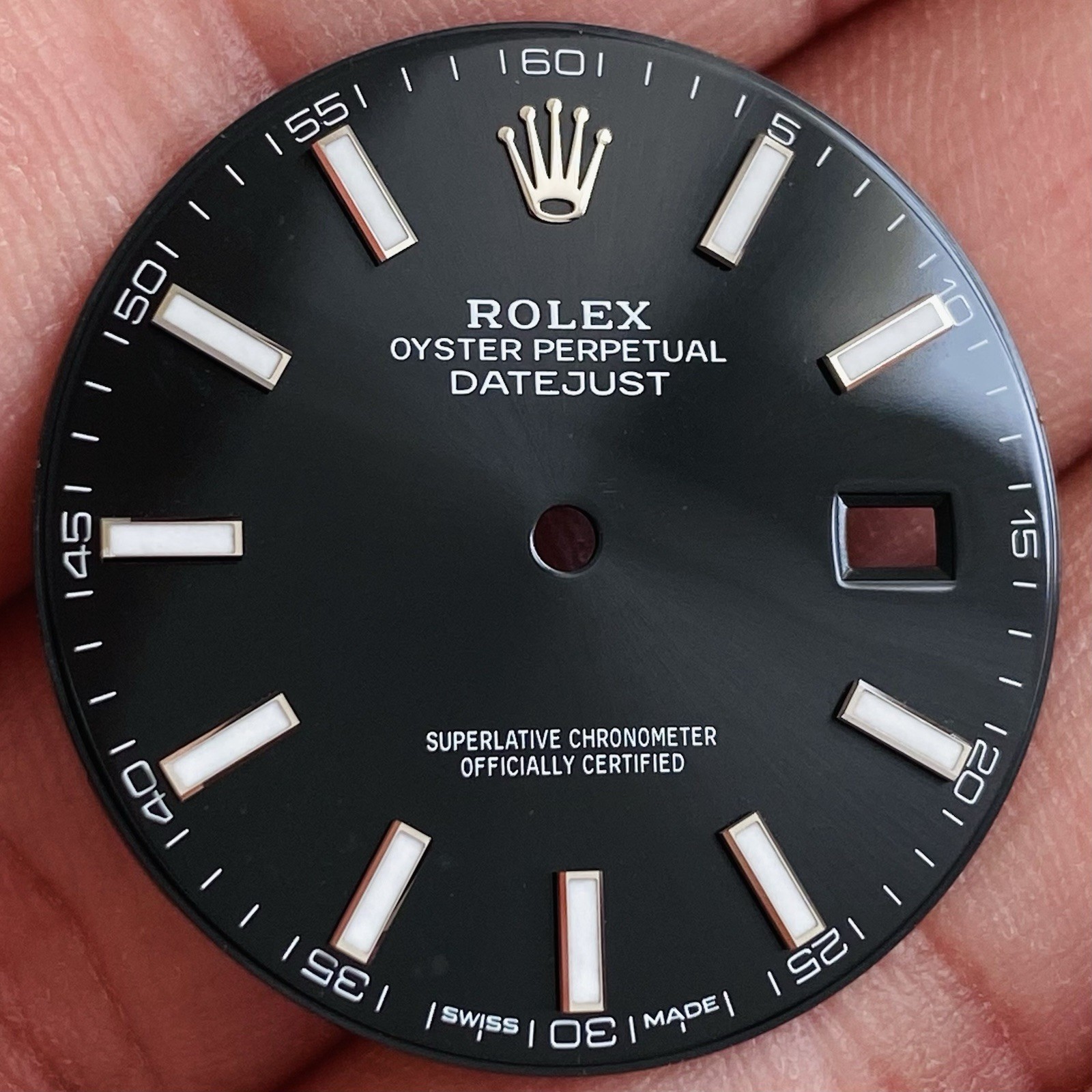 Rolex Black Dial For Datejust 41mm Model Ref 126300 & 126334